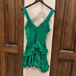 Alexis Green lace mini dress NWT